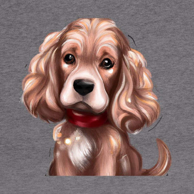 Cute English Cocker Spaniel Drawing by Play Zoo